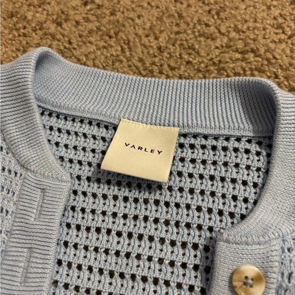 Varley Callie Knit Top in Cashmere Blue - Picture 3 of 6